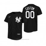 Maglia Baseball Bambino New York Yankees Personalizzate Replica Nero