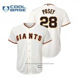 Maglia Baseball Bambino San Francisco Giants Buster Posey Cool Base Giocatore Replica Cream