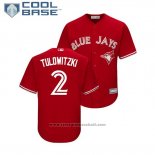 Maglia Baseball Bambino Toronto Blue Jays Troy Tulowitzki Cool Base Replica Scarlet