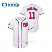 Maglia Baseball Bambino Washington Nationals Ryan Zimmerman 2019 World Series Bound Cool Base Bianco