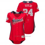 Maglia Baseball Donna All Star Jesus Aguilar 2018 Home Run Derby National League Rosso