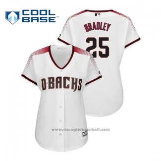 Maglia Baseball Donna Arizona Diamondbacks Archie Bradley Cool Base Home Bianco