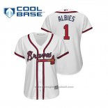 Maglia Baseball Donna Atlanta Braves Ozzie Albies Cool Base Home 2019 Bianco