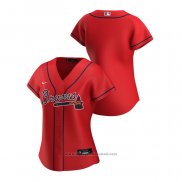 Maglia Baseball Donna Atlanta Braves Replica 2020 Alternato Rosso