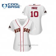 Maglia Baseball Donna Boston Red Sox David Price 2019 Gold Program Cool Base Bianco