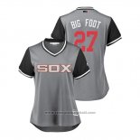 Maglia Baseball Donna Chicago White Sox Lucas Giolito 2018 LLWS Players Weekend Big Foot Grigio