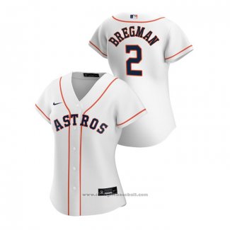 Maglia Baseball Donna Houston Astros Alex Bregman 2020 Replica Home Bianco