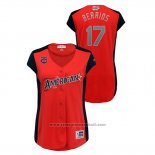 Maglia Baseball Donna Minnesota Twins 2019 All Star Workout American League Jose Berrios Rosso