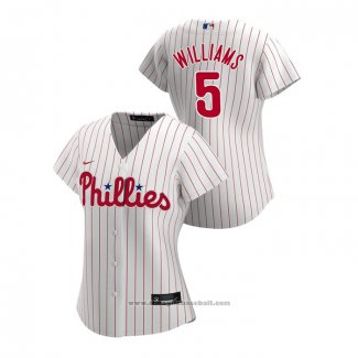 Maglia Baseball Donna Philadelphia Phillies Nick Williams 2020 Replica Home Bianco