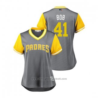 Maglia Baseball Donna San Diego Padres Robbie Erlin 2018 LLWS Players Weekend Bob Grigio