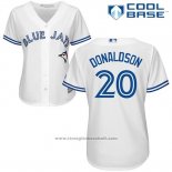 Maglia Baseball Donna Toronto Blue Jays Josh Donaldson Cool Base Bianco