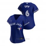Maglia Baseball Donna Toronto Blue Jays Travis Shaw 2020 Replica Alternato Blu