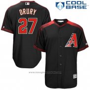 Maglia Baseball Uomo Arizona Diamondbacks 27 Brandon Drury Cool Base Nero