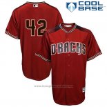 Maglia Baseball Uomo Arizona Diamondbacks 42 Jackie Robinson Rosso Cool Base