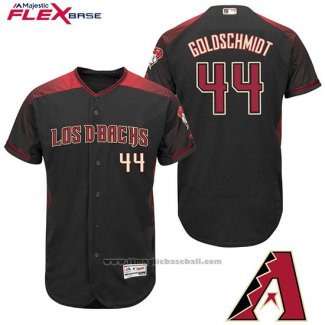 Maglia Baseball Uomo Arizona Diamondbacks 44 Paul Goldschmidt Nero Hispanic Heritage Flex Base