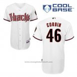 Maglia Baseball Uomo Arizona Diamondbacks 46 Patrick Corbin Home Bianco Cool Base