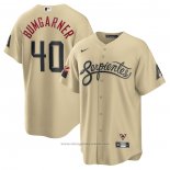 Maglia Baseball Uomo Arizona Diamondbacks Madison Bumgarner City Connect Replica Oro