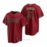 Maglia Baseball Uomo Arizona Diamondbacks Randy Johnson Alternato Replica Rosso