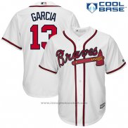 Maglia Baseball Uomo Atlanta Braves Adonis Garcia Bianco Cool Base