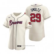 Maglia Baseball Uomo Atlanta Braves John Smoltz Autentico 2020 Alternato Crema
