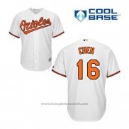 Maglia Baseball Uomo Baltimore Orioles 16 Wei Yin Chen Bianco Home Cool Base