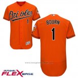 Maglia Baseball Uomo Baltimore Orioles 1 Michael Bourn Arancione Flex Base
