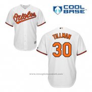 Maglia Baseball Uomo Baltimore Orioles 30 Chris Tillman Bianco Home Cool Base