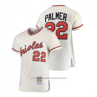 Maglia Baseball Uomo Baltimore Orioles Jim Palmer Cooperstown Collezione Autentico Cream