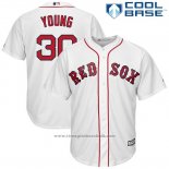 Maglia Baseball Uomo Boston Red Sox 30 Chris Young Bianco Cool Base