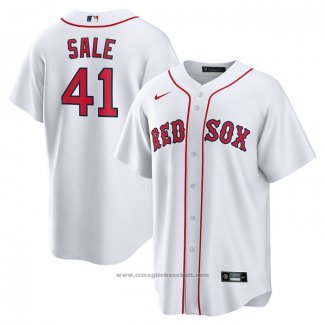 Maglia Baseball Uomo Boston Red Sox Chris Sale Home Replica Bianco