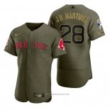 Maglia Baseball Uomo Boston Red Sox J.d. Martinez 1939 Autentico Primera Crema