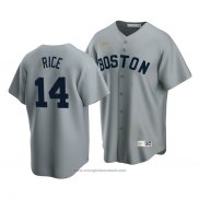 Maglia Baseball Uomo Boston Red Sox Jim Rice Cooperstown Collection Road Grigio