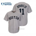 Maglia Baseball Uomo Boston Red Sox Luis Aparicio Cooperstown Collezione Cool Base Grigio