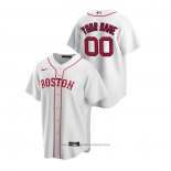 Maglia Baseball Uomo Boston Red Sox Personalizzate Replica Alternato Bianco