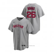 Maglia Baseball Uomo Boston Red Sox Wade Boggs Replica Road Grigio