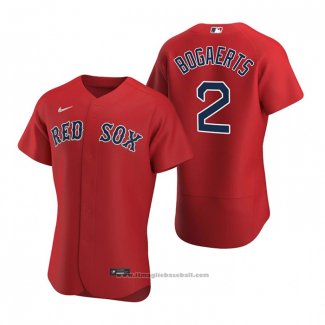 Maglia Baseball Uomo Boston Red Sox Xander Bogaerts Autentico Alternato 2020 Rosso