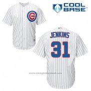 Maglia Baseball Uomo Chicago Cubs 31 Fergie Jenkins Bianco Home Cool Base