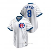 Maglia Baseball Uomo Chicago Cubs Andre Dawson Cooperstown Collection Home Bianco