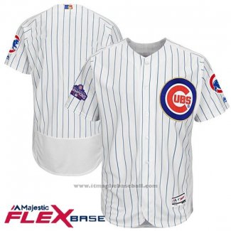 Maglia Baseball Uomo Chicago Cubs Bianco Or Flex Base