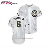 Maglia Baseball Uomo Chicago Cubs Carl Edwards Jr 2018 Memorial Day Flex Base Bianco