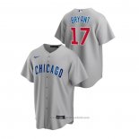 Maglia Baseball Uomo Chicago Cubs Kris Bryant Replica Road Grigio