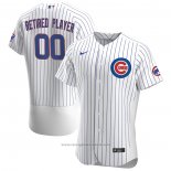 Maglia Baseball Uomo Chicago Cubs Primera Pick-A-player Retired Roster Autentico Bianco