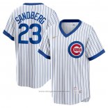 Maglia Baseball Uomo Chicago Cubs Ryne Sandberg Primera Cooperstown Collection Bianco