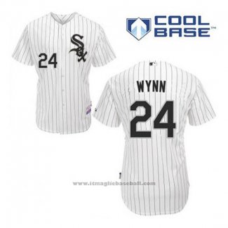 Maglia Baseball Uomo Chicago White Sox 24 Early Wynn Bianco Home Cool Base