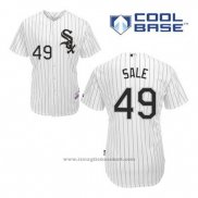 Maglia Baseball Uomo Chicago White Sox 49 Chris Sale Bianco Home Cool Base