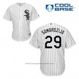 Maglia Baseball Uomo Chicago White Sox Jeff Samardzija 29 Bianco Home Cool Base