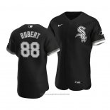 Maglia Baseball Uomo Chicago White Sox Luis Robert Autentico Alternato Nero