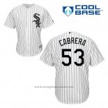 Maglia Baseball Uomo Chicago White Sox Melky Cabrera 53 Bianco Home Cool Base