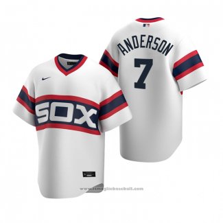 Maglia Baseball Uomo Chicago White Sox Tim Anderson Cooperstown Collection Primera Bianco