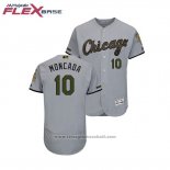 Maglia Baseball Uomo Chicago White Sox Yoan Moncada 2018 Memorial Day Flex Base Grigio